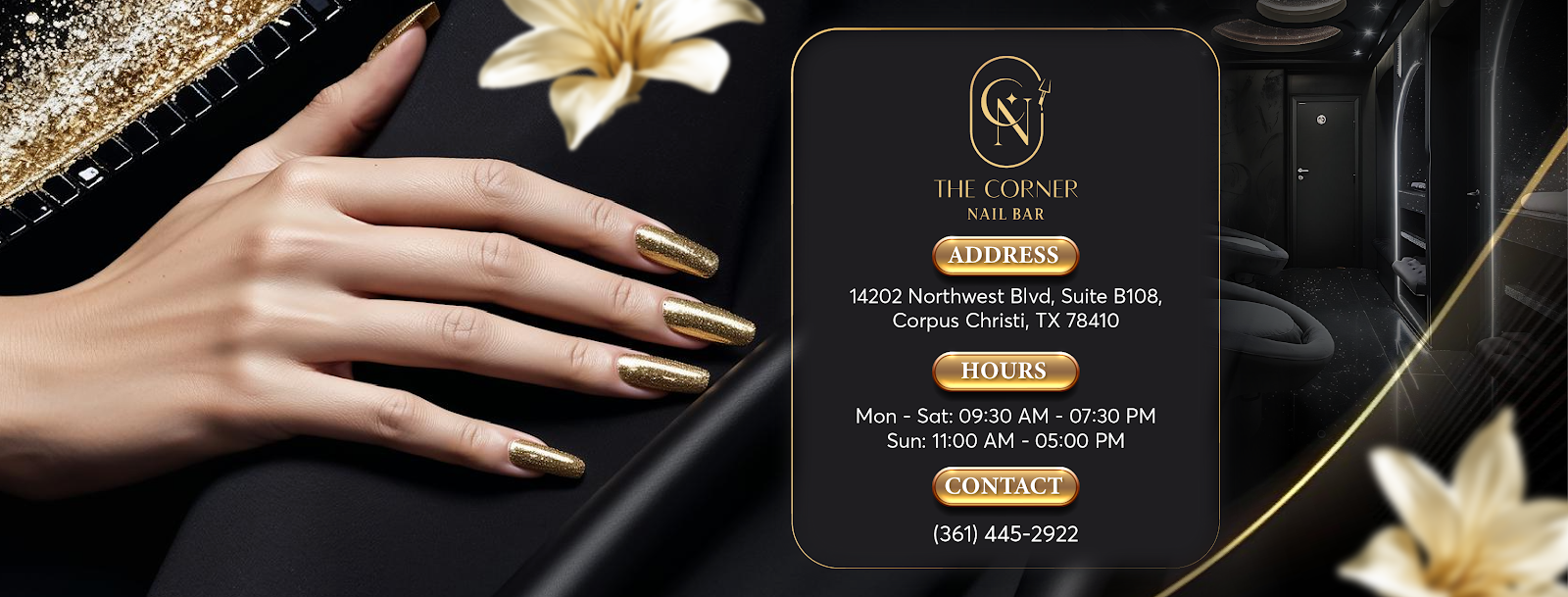 The Corner Nail Bar Calallen logo